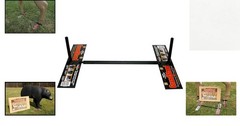 Portable 3D Archery Target Stand: Powder-Coated, Adjustable from 18.25″ to 29″