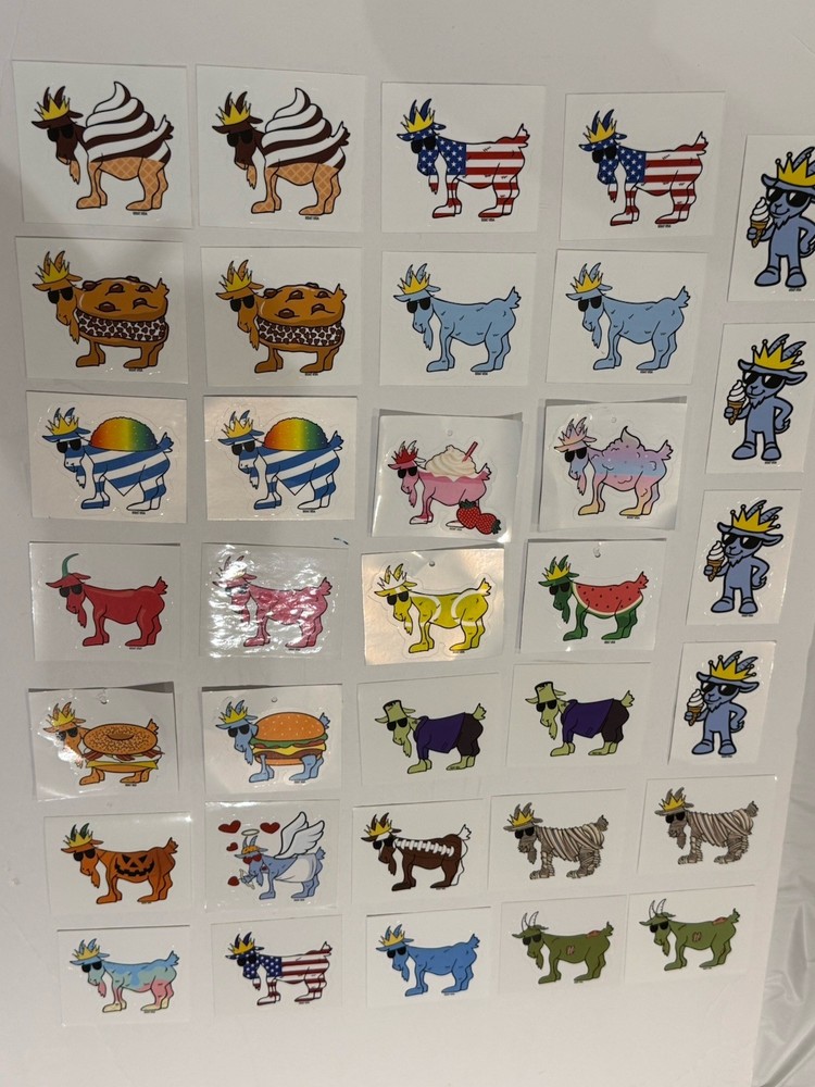 Goat USA Sticker Pack (34 Total Stickers) Trending Variety Pack Authentic