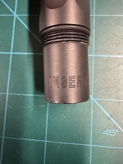Inception Designs INSERT Autococker thread barrel back: FREAK (5”) ready. Rare!
