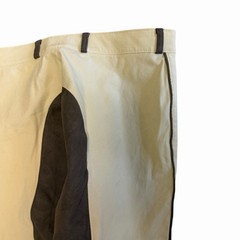 Women’s Sz 30 Full Seat Breeches Tan Brown Faux Suede Seat Zipper Fly Ride Life