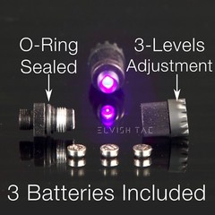 Compound Bow Sight Light LED 3-Levels Adjustable 3/8-32 Thread 12 Extra Battery