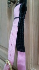 Weaver Pink Foam Rubber Padded Adjustable Chin & Throat Snap Nylon Halter Small