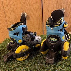 Roller Derby Unisex Kids Fun Roll Blue Adjustable Roller Skates Sz 7-11 W/brakes