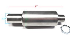 304 Stainless Steel Heavy Duty Muffler 3/4″ NPT – For 6-12 HP Small Engines 1.25