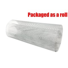 47 x 15.7 inches Car Grill Mesh Sheet Tone Aluminum 3 x 6 mm Rhombus Silver