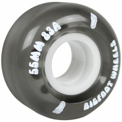Bigfoot Skateboard Wheels 55mm 83A Soft Cruiser Filmer Wheels Black (Set of 4)