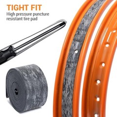 2PCS Motorcycle Rim Strips Bands 21″ x 7/8″, Durable Rubber Rim Tape with