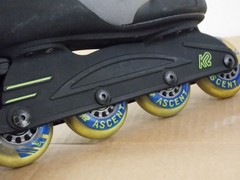 K2 Ascent Roller Blades Women’s US 7.0 Inline Skates blue gray Softboot Lace