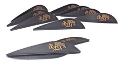 2.5″ Vanes Tonys All New Supper Wave Archery Vanes Black 50PK TNYSWV3343A