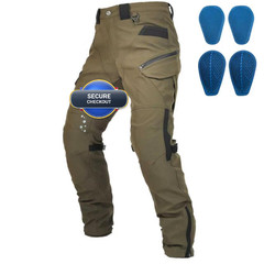 Volero Mens Motorcycle Pants Ce Armor Honeycomb 4-Season Urban Riding Textile