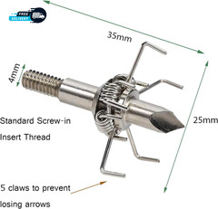 12PK 100/125 Grain Small Game Broadheads Judo Points & Hammer Mixed Set
