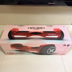 Hover-1 Rebel Kids Hoverboard with LED Headlight, 6 MPH Max Speed – Red