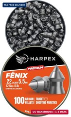 Harpex Fenix Premium .22 Caliber | .25 Caliber Airgun Pellets – Lightweight Prec