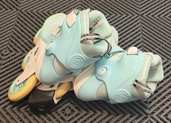 PowerSlide Swell 100 Inline Skates Blue Moon Women’s Size 6.5 EU 37 Used