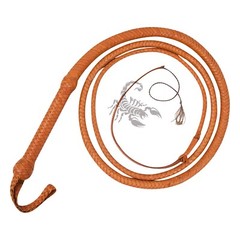 Handmade Bull Whip 04 Feet 16 Strands Real Cowhide Leather Rope Core Bullwhip