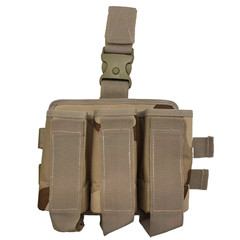 Shooters Gate Paintball Triple Pod Drop Leg Carrier – Desert Tan Camo