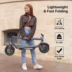 500W Foldable Electric Scooter w/APP&Double Suspension Off Road E-Scooter 45km~