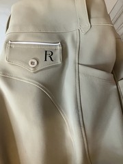 28) FR FREE RIDE RIDING Equestrian Breeches Beige Khaki EXC! Pants