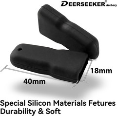 Deerseeker Recurve Bow Tip Protector 2 Pack Silicone Longbow Tip Guard