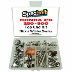 Honda CR250 Top End Engine Bolt Nut Kit CR 250 CR250R Nickel Cylind Head Rebuild