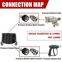 Pressure Washer Quick Connect Kit, Stainless Steel Quick Disconnect 4 pack