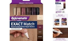 Exact Match Wood Furniture & Floor Repair Markers, 6 Count, Brown (Pack of 1)