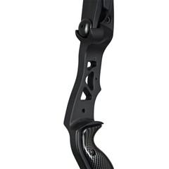 Archery ILF Bow 62″ Recurve Bow RH Aluminum Riser 12X Carbon Arrows 25-60lbs