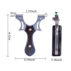 Outdoor Professional Solid Slingshot Set for Hunting Stainless Steel High Veloci