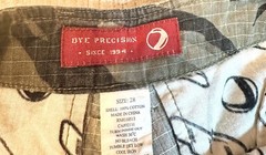 Mens Fort Bragg Shorts By Dye Precision, Olive/Black Camo, RipStop Cotton Sz 28