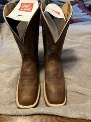 Tony Lama Creedance 7973 Men’s 8D Cowhide Square Toe Western Boots USA Made