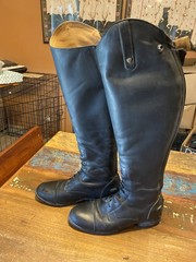 Ariat Heritage Contour II Field Zip Tall Riding Boots Black Leather 9.5