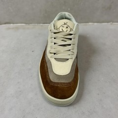 Etnies»Snake» Skate Shoes Brown Tan Grey Suede Canvas Sneakers M8/W9.5 NWB