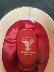 American Hat Co 7 1/2 Maxifelt. Extra Long Oval. 4” Brim.