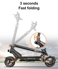 APP Control Adults Electric Scooter 52V/20.8AH 800W 50km/h Dual Suspensation LED