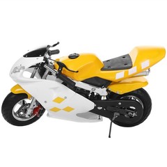 49cc 2-Stroke Gas Pocket Bike Mini Motorcycle 20Mph Dual Brake Dual Headlights