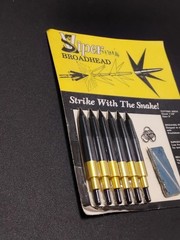 Vtg Viper Broadhead Hunting Arrowheads Strike With The Snake in Original Package
