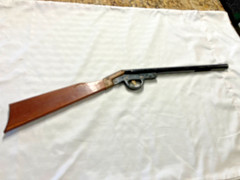 Vintage Antique MARX Wood Metal Pop Cork Gun Rifle Made in Great Britain