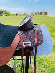 Trident Kids-Adults Western Pleasure Treeless Horse Saddle With beads 12″ to 18″