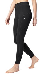 SANTINY Women’s Horse Riding Pants with Zipper Pockets Knee-Patch Size XS
