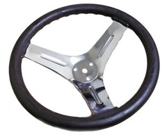 10″ Chrome Plated Steel Steering Wheel Go Kart Off Road Cart Manco Dingo Yerf