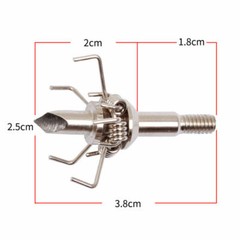 12x 100 Grain Small Game Broadheads Judo & Hammer Arrow Tips Screw-in Arrowheads