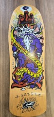 Santa Cruz Jason Jessee Neptune Signed Purple Skateboard Deck Sungod Shark Tail