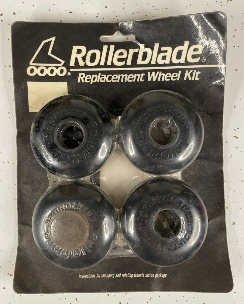 Vintage 1988 Rollerblade Inc Replacement Wheel Kit Black Kryptonics
