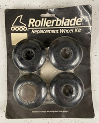 Vintage 1988 Rollerblade Inc Replacement Wheel Kit Black Kryptonics