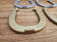 Diamond Double Ringer 2-1/2 LB Horseshoes A & B, Set Of 4, Made In USA