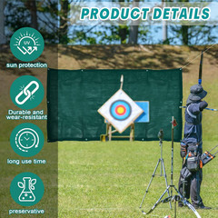 Heavy Duty Archery Backstop Net for Outdoor Target Shooting & Practice
