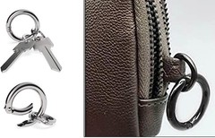 10x Metal Spring O-ring Keychain Wallet Chain Keychain DIY Lanyard Keychain USA