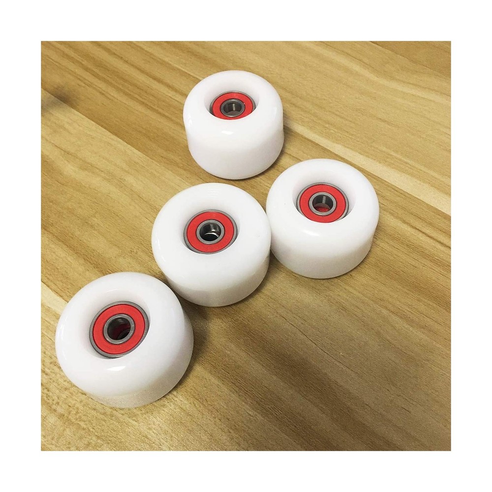 Sport Skateboard Wheels Kit-4pcs 50mm X 35mm 83A White Soft Cru… FAST USA SHIP