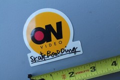 ON Video Magazine 411 Clear Classic Original Z85B Vintage Skateboarding STICKER