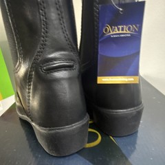 Ovation Sport Rider Paddock Boots Black Unisex US kids Size 11 riding boots NEW